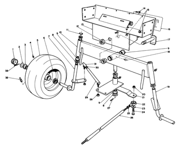 Part Location Diagram of 54-1400 Toro Tie Rod-Steering (Incl. Ref. #30 & 31)