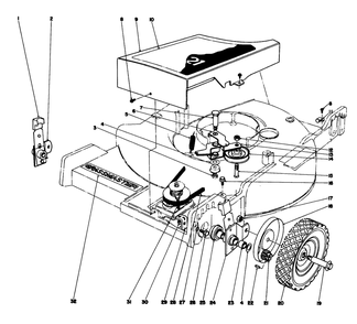 Front Wheel And Pivot Arm Assembly Diagram and Parts List for 20550 5000001 - 5999999 Toro Lawn Mower