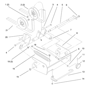 Part Location Diagram of 105-1491 Toro Belt-v