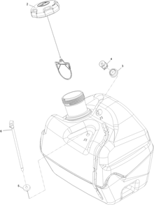 Fuel Tank Assembly Diagram and Parts List for 34231 400000000-999999999 Toro Sprayer