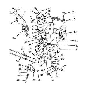 Traction Linkage Assembly Diagram and Parts List for 38573 8000001 - 8999999 Toro Snow Blower