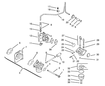 Part Location Diagram of 1233703 Toro Jet-Main (Only On: 92003