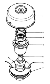 Dual Line Tap & Trim Head No. 46-2800 (Optional) Diagram and Parts List for 51644V 1000001 - 1999999 Toro Trimmer