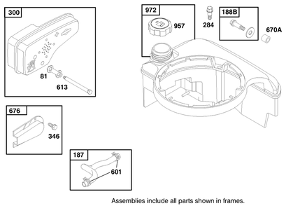Engine Briggs & Stratton Model 12h807-1760-E1 Diagram and Parts List for 20495 8900001 - 8999999 Toro Lawn Mower