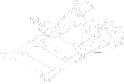 Frame Decal Assembly Diagram and Parts List for 72902TE 411000000-999999999 Toro Lawn Mower