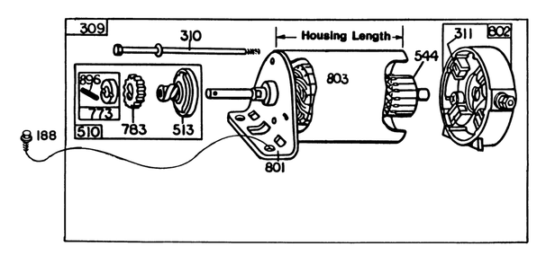 Engine Briggs & Stratton Model No. 326437-0630-01 Diagram and Parts List for 30775 600001 - 699999 Toro Lawn Tractor