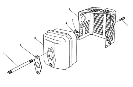 Muffler Assembly (Engine Model No. Vmg6, Vmh7 & Vmj8) Diagram and Parts List for 26624C 9000001 - 9999999 Toro Lawn Mower