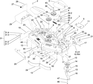 Part Location Diagram of 106-3217 Toro DISCONTINUED