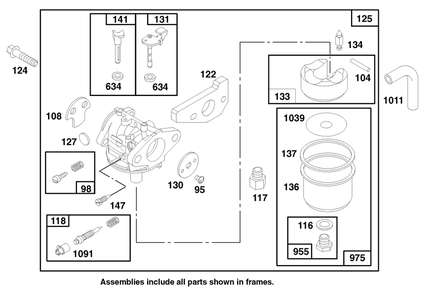 Engine Gts 150 Diagram and Parts List for 20464 7900001 - 7999999 Toro Lawn Mower