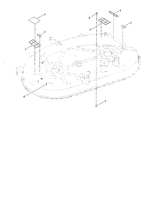 42 Inch Deck Assembly 2 Diagram and Parts List for 74624 311000001 AND UP Toro Lawn Mower