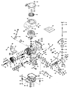 25" And 34" Engine Parts List Diagram and Parts List for 23200 5000001 - 5999999 Toro Lawn Mower