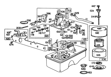 Carburetor Assembly Model No. 110908-0380-02 Diagram and Parts List for 20785 1000001 - 1999999 Toro Lawn Mower