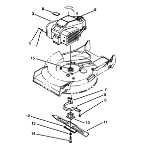 Engine Assembly Diagram and Parts List for 20761B 39000001 - 39999999 Toro Lawn Mower