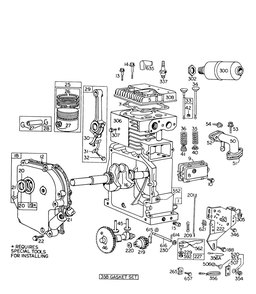 Engine Model No. 190402 Type 0754 Briggs And Stratton Diagram and Parts List for 31323 4000001 - 4999999 Toro Snow Blower