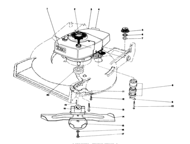 Engine Assembly Diagram and Parts List for 20710 1000001 - 1999999 Toro Lawn Mower