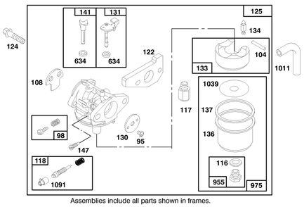 Engine Grs 150 (Model No. 20483 Only) Diagram and Parts List for 20483 790000001 - 799999999 Toro Lawn Mower