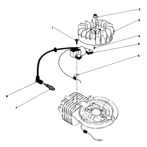 Flywheel & Magneto Assembly Diagram and Parts List for 20747 5000001 - 5999999 Toro Lawn Mower