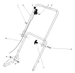 Handle Assembly Diagram and Parts List for 18017 9000001 - 9999999 Toro Lawn Mower