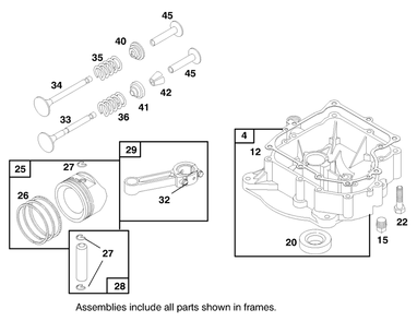 Engine Briggs & Stratton Model 28m707-1122-E1 Diagram and Parts List for 71190 8900001 - 8999999 Toro Lawn Tractor