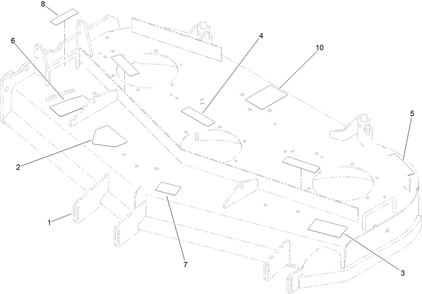 Deck Decal Assembly Diagram and Parts List for 30488 (316000001-316999999)(2016) Toro Lawn Mower