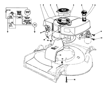 Engine Assembly Model No. 21711 Diagram and Parts List for 21711 5000001 - 5999999 Toro Lawn Mower