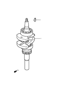 Crankshaft Assembly Diagram and Parts List for 2600 313000001 - 313999999 Toro Lawn Tractor Accessories