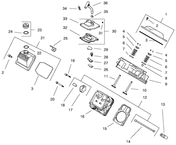 Part Location Diagram of 1217304 Toro Kit, oil fill cap (Includes 24)