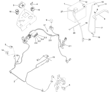 Electrical Assembly Diagram and Parts List for 74925TE (313000001-313999999)(2013) Toro Lawn Mower