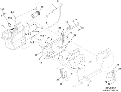 Fuel Assembly Diagram and Parts List for 74313 403319681-405699999 Toro Lawn Tractor
