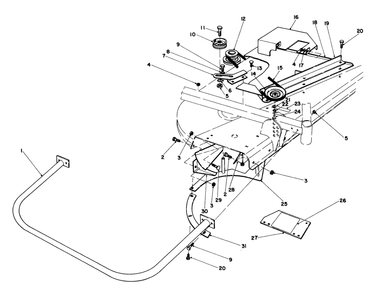 Grass Collection System Model No. 30557 (Continued)(For Cutting Unit Model 30555) Diagram and Parts List for 30775 400001 - 499999 Toro Lawn Tractor