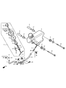 Fuel Tank Assembly Diagram and Parts List for 2600 313000001 - 313999999 Toro Lawn Tractor Accessories