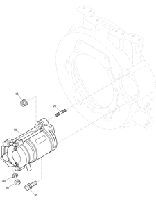 Starter Installation Assembly Diagram and Parts List for 22530 414400000 - 999999999 Toro Lawn Tractor Accessories