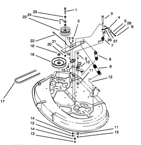 Brake Assembly (38" Cutting Unit) Diagram and Parts List for 71202 4900001 - 4999999 Toro Lawn Tractor