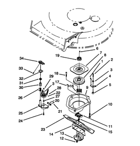 Blade Brake Clutch Assembly Diagram and Parts List for 20439WF 39000001 - 39999999 Toro Lawn Mower