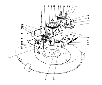 Blade Drive Assembly Diagram and Parts List for 56006 1000001 - 1999999 Toro Lawn Tractor