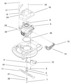 Engine Assembly Diagram and Parts List for 20716 9900001 - 9999999 Toro Lawn Mower