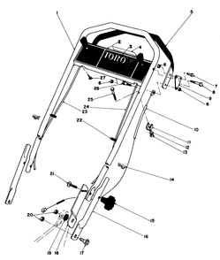 Part Location Diagram of 42-3910 Toro DISCONTINUED