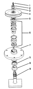 Drive Spindle Assembly No. 27-0871 Diagram and Parts List for 30753 590001 - 599999 Toro Lawn Mower