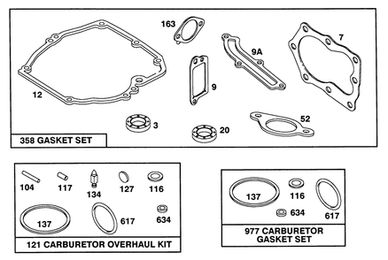 Engine Model 124702-3115-01 Diagram and Parts List for 20563 1000001 - 1999999 Toro Lawn Mower