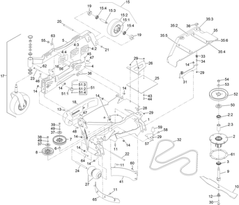 Rh Wing Deck Assembly Diagram and Parts List for 74090 400000000-409999999 Toro Lawn Tractor