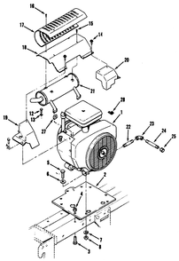 Engine And Exhaust Diagram and Parts List for 41-20OE03 2000001 - 2999999 Toro Lawn Tractor