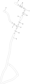 Hose Assembly 2 Diagram and Parts List for 34225 400000000-999999999 Toro Spreader