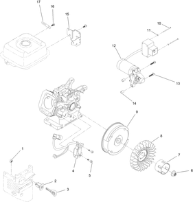 Ignition And Electrical Assembly Diagram and Parts List for 36002 416000000 - 999999999 Toro Snow Blower