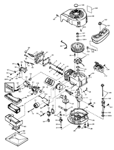 Engine Tecumseh Model Tvs 90-43007 Diagram and Parts List for 18017 8000001 - 8999999 Toro Lawn Mower