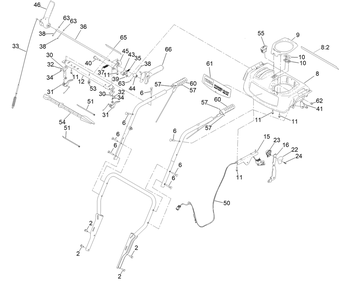 Traction Control Assembly Diagram and Parts List for 38890 414000000 - 999999999 Toro Snow Blower