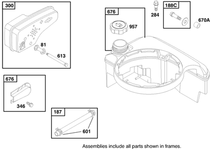 Engine Briggs & Stratton Model 12h802-1758-E1 Diagram and Parts List for 20493 8900001 - 8999999 Toro Lawn Mower