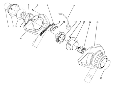 Blower Assembly Diagram and Parts List for 51571 1000001 - 1999999 Toro Leaf Blower / Vacuum