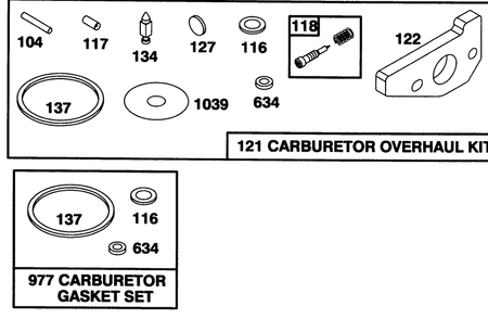 Engine Gts-150 Diagram and Parts List for 20439WF 39000001 - 39999999 Toro Lawn Mower