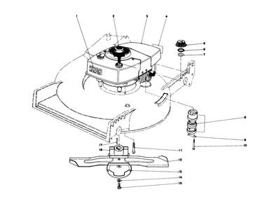 Engine Assembly Diagram and Parts List for 20700 8000001 - 8999999 Toro Lawn Mower