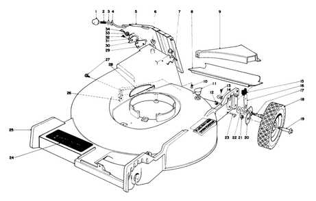 Housing Assembly Diagram and Parts List for 16756 8000001 - 8999999 Toro Lawn Mower